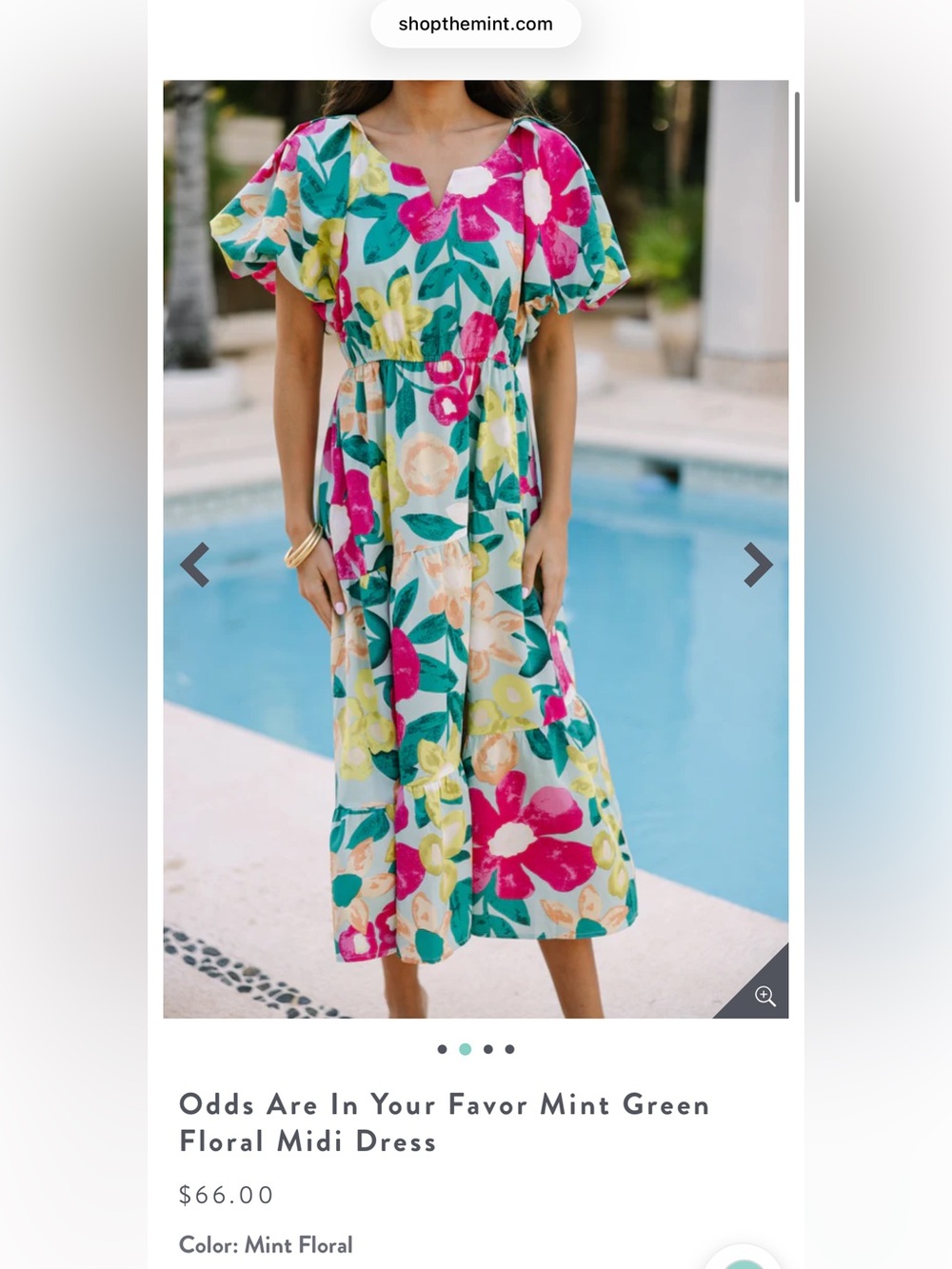 Umgee floral midi dress